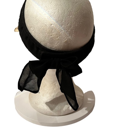 Maggie Lane Adjustable Hat Visor Sequins with Black Bow - Picture 6 of 8